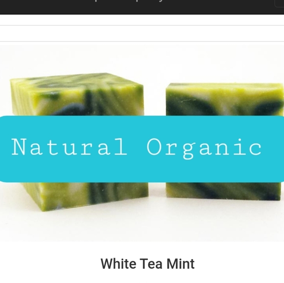 HOMEMADE  NATURAL ORGANIC White Tea Mint Hand Soap - Picture 2 of 8